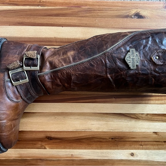 Harley-Davidson Women’s Sennett Tabacco Motorcycle Boots *RARE* - Picture 13 of 16